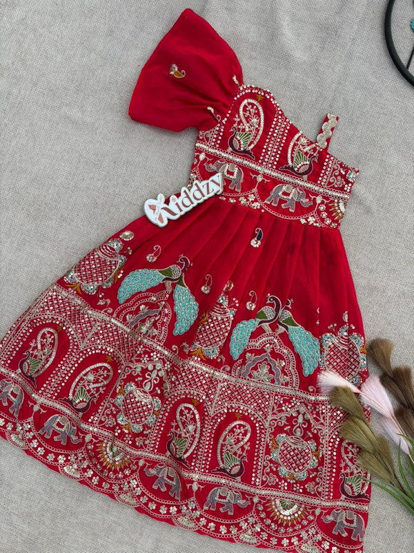 Ethnic Elegance Kids Gown